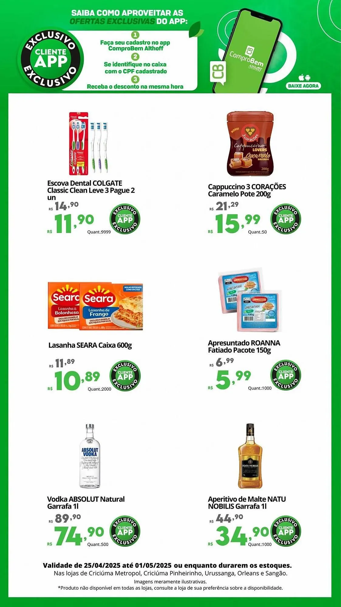 Encarte de Catálogo Althoff Supermercados 25 de abril até 1 de maio 2025 - Pagina 4