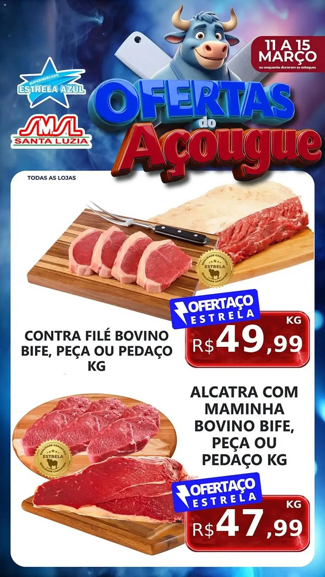 Encarte de Folheto Supermercado Estrela Azul 11 de março até 15 de março 2026 - Pagina 4