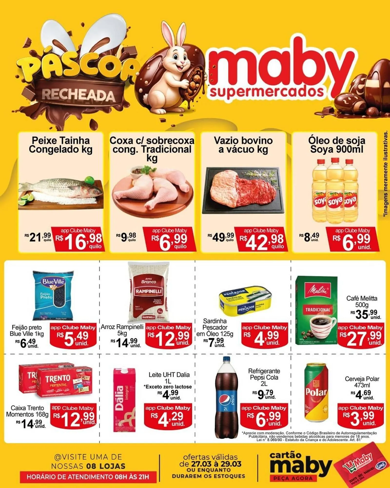 Encarte de Catálogo Maby Supermercados 27 de março até 29 de março 2026 - Pagina 1