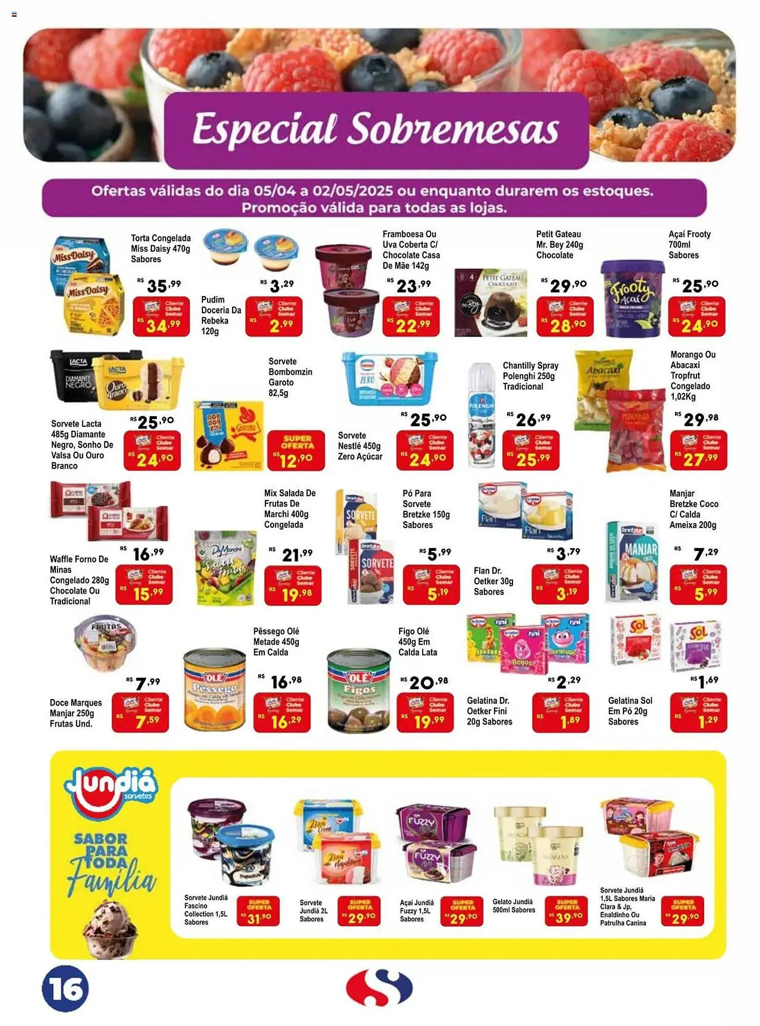 Encarte de Catálogo Semar Supermercado 5 de abril até 2 de maio 2025 - Pagina 16