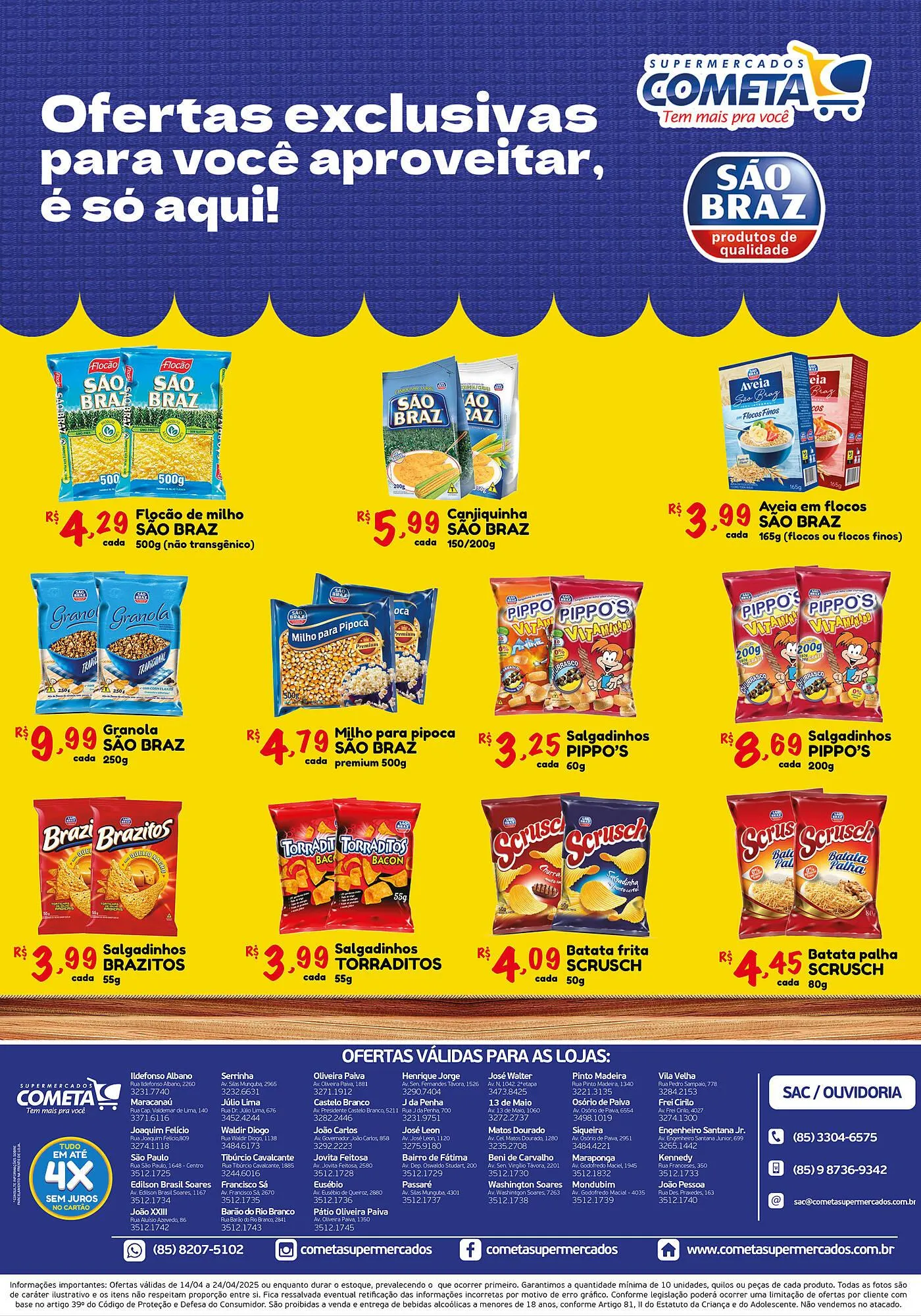 Encarte de Catálogo Cometa Supermercados 14 de abril até 24 de abril 2025 - Pagina 2