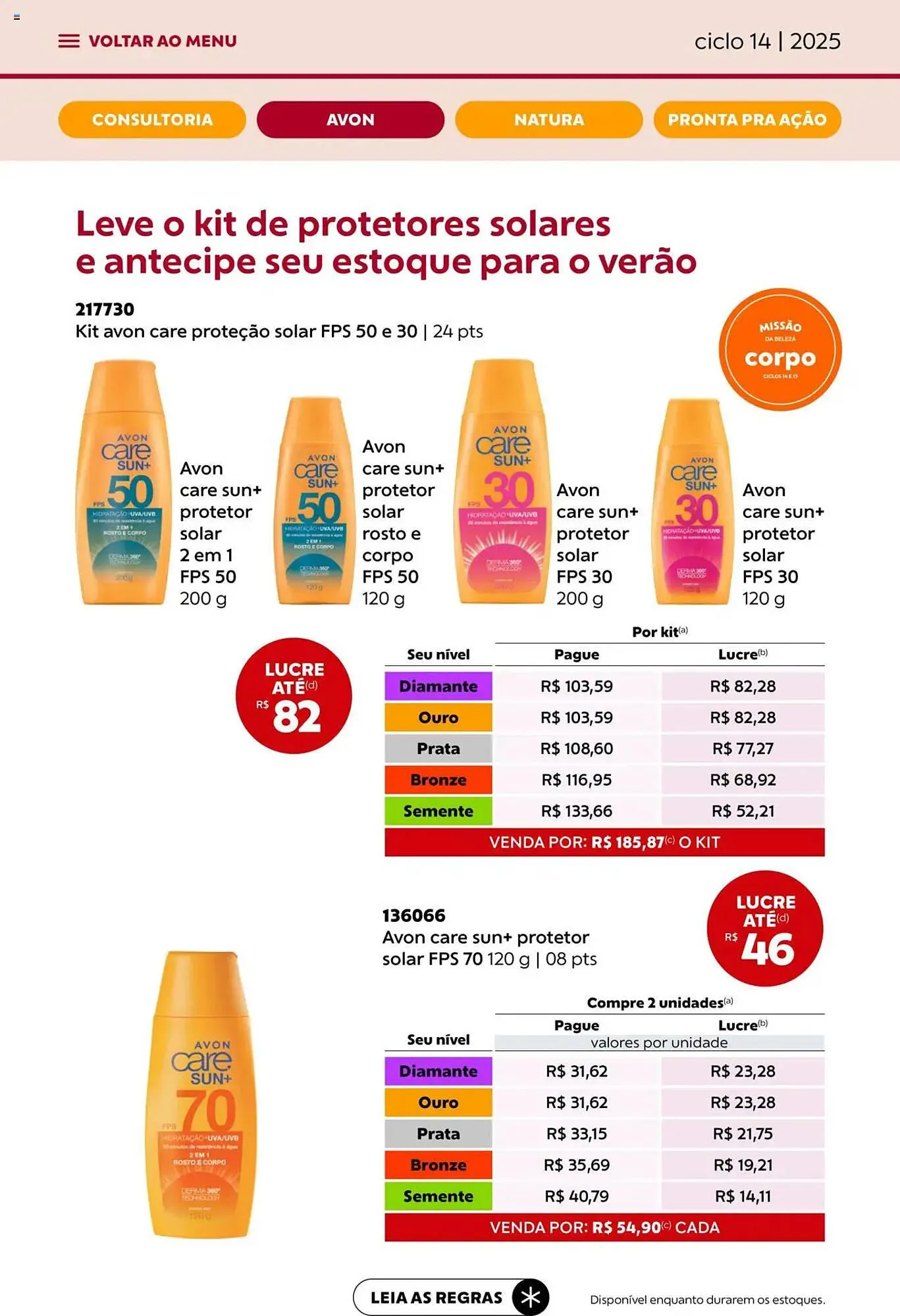 Encarte de Catálogo Avon 13 de agosto até 3 de setembro 2025 - Pagina 9