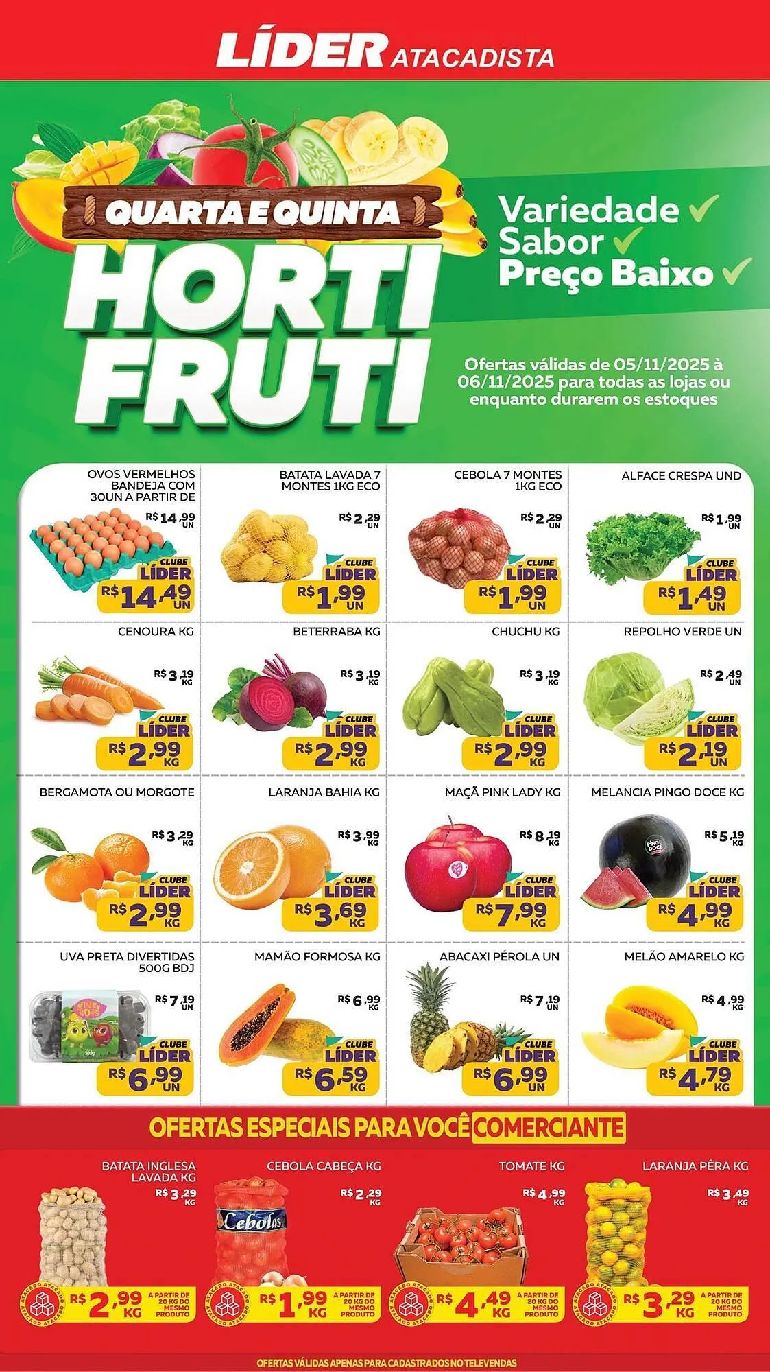 Encarte de Encarte Lider Atacadista 5 de novembro até 6 de novembro 2025 - Pagina 1