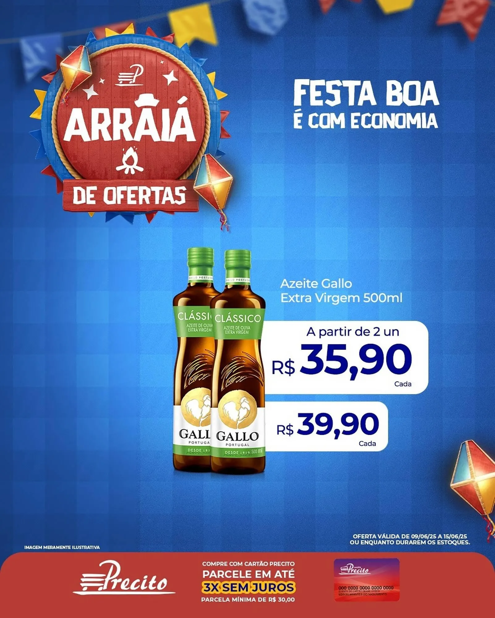 Encarte de Catálogo Supermercado Precito 9 de junho até 15 de junho 2025 - Pagina 1