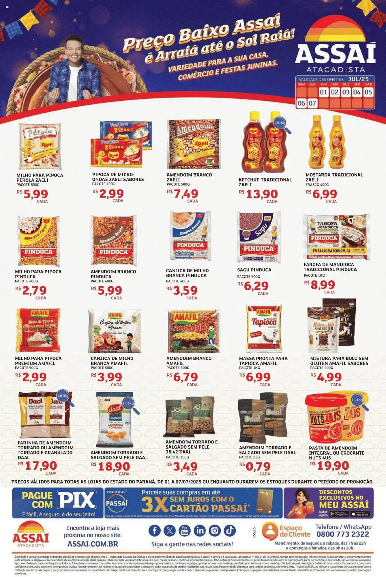Encarte de Catálogo Assaí Atacadista 1 de julho até 8 de julho 2025 - Pagina 1