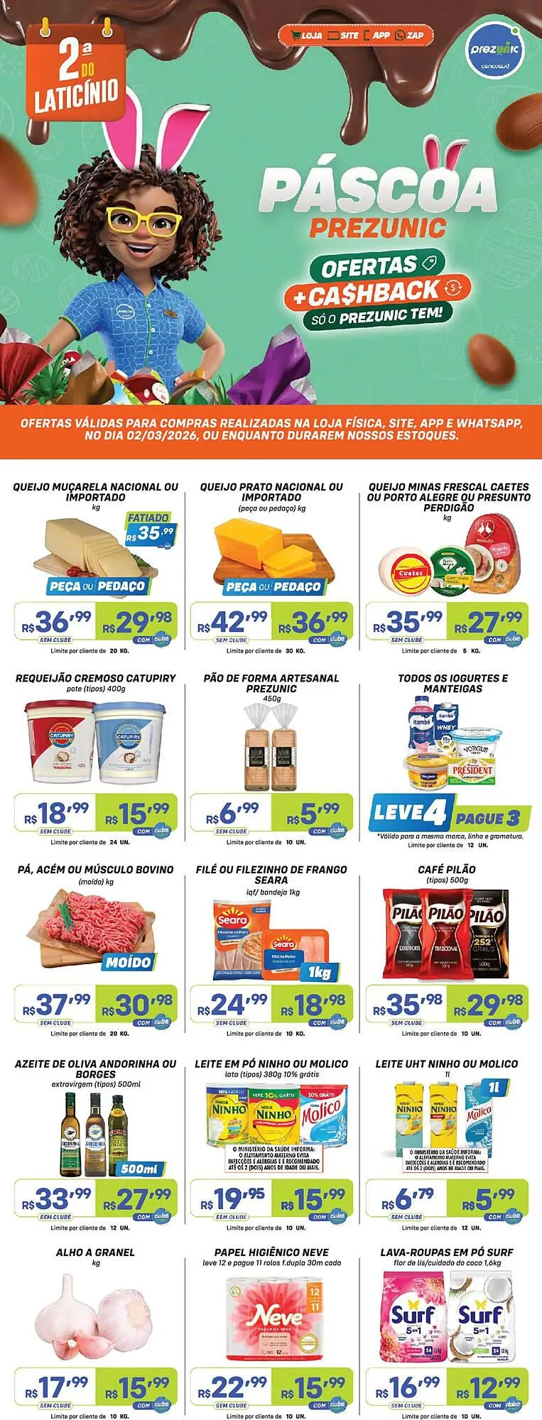 Encarte de Encarte Prezunic 2 de março até 2 de março 2026 - Pagina 1