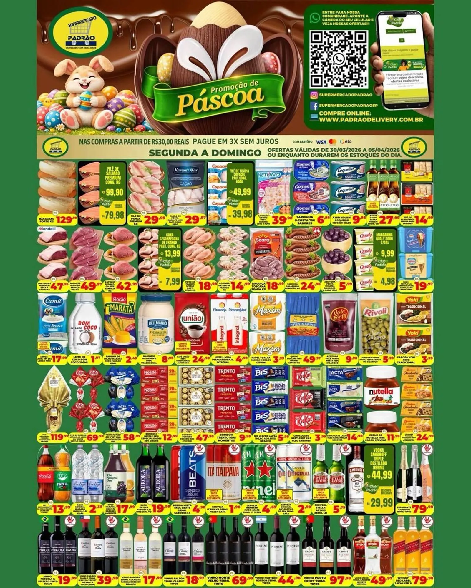 Encarte de Folheto Supermercado Padrão 30 de março até 5 de abril 2026 - Pagina 1