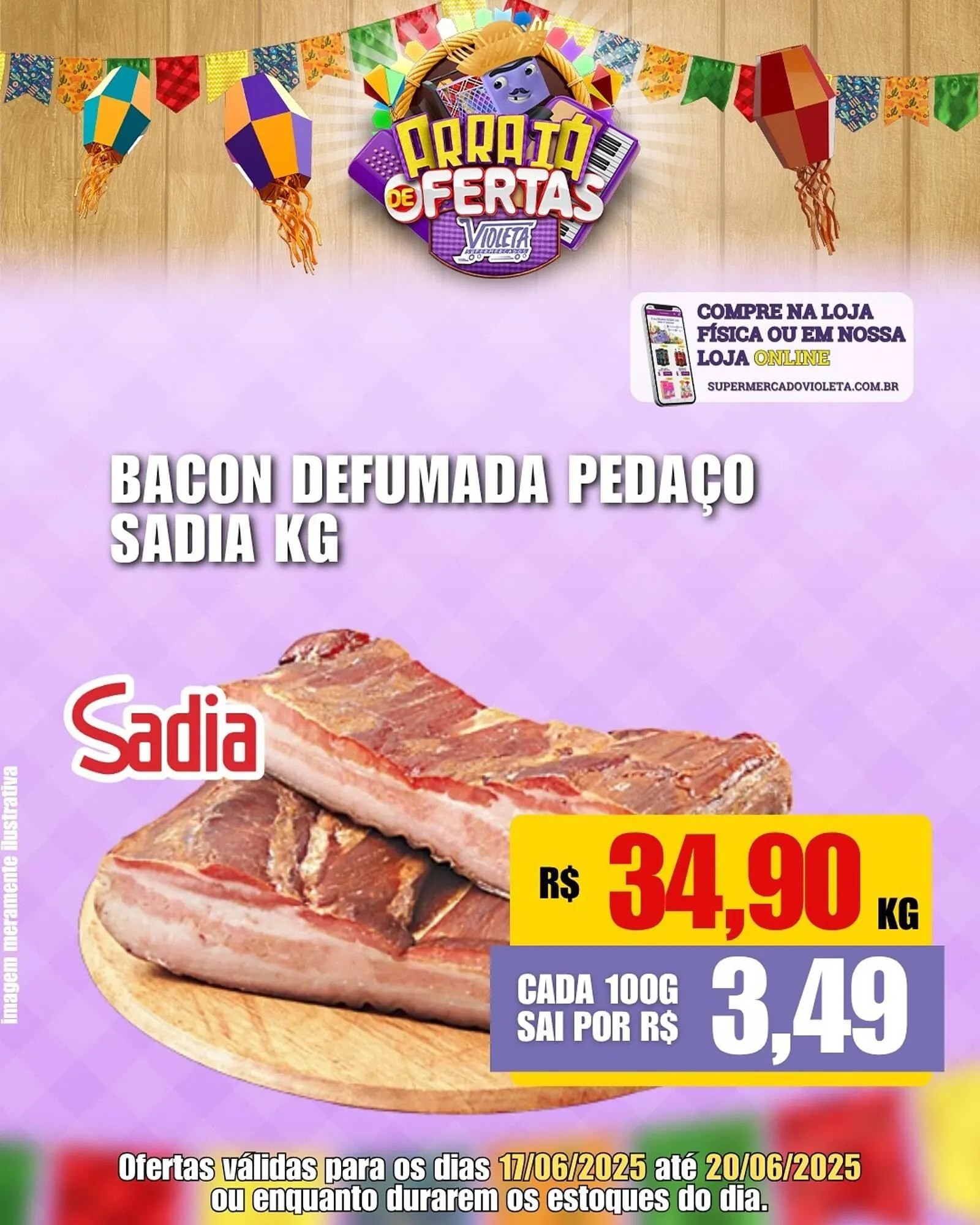 Encarte de Catálogo Violeta Supermercados 17 de junho até 20 de junho 2025 - Pagina 4