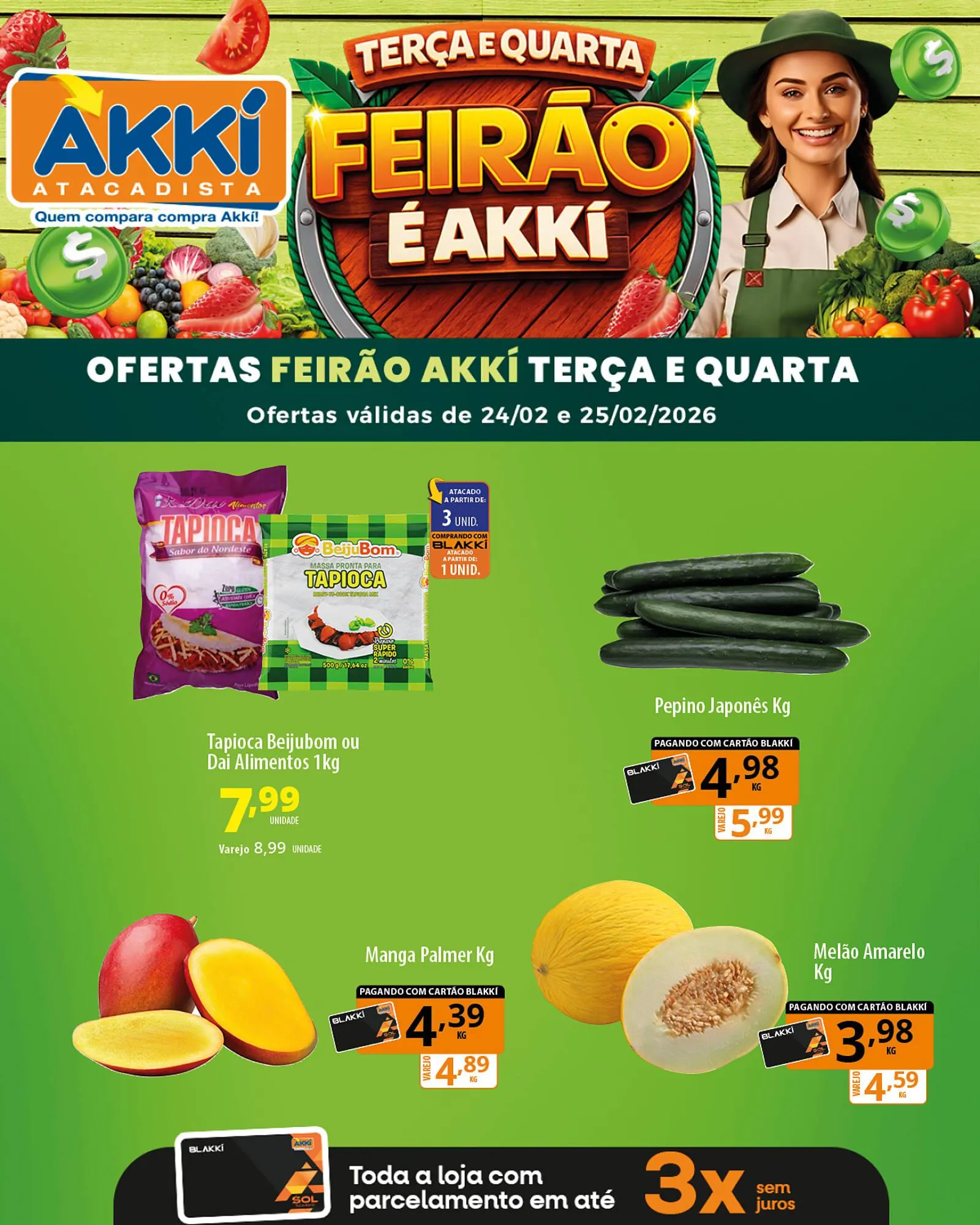 Encarte de Folheto Akki Atacadista 25 de fevereiro até 25 de fevereiro 2026 - Pagina 3