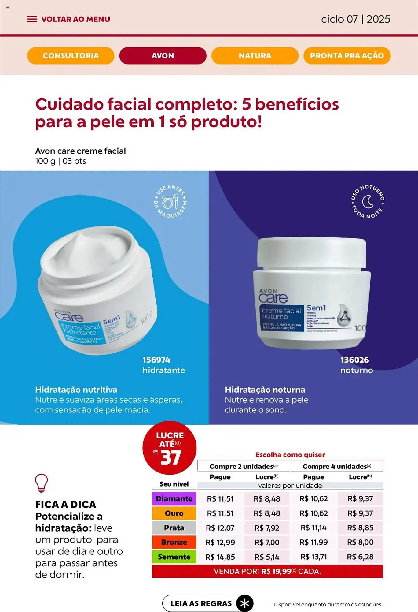 Encarte de Catálogo Avon 3 de abril até 1 de maio 2025 - Pagina 32