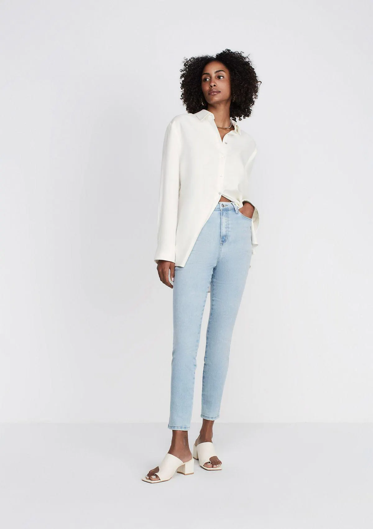 Calça Jeans Super Skinny Cintura Alta - Azul