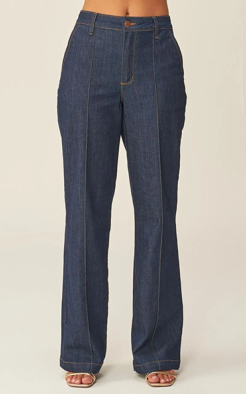 Calça Jeans Feminina Wide Leg - INDIGO