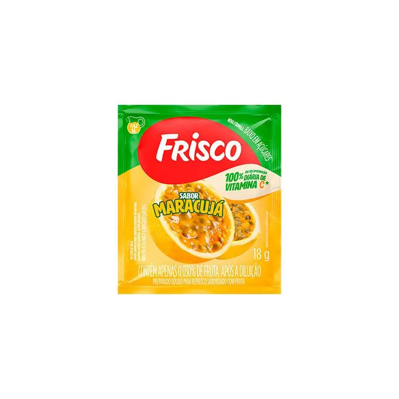 Refresco em Pó Frisco Maracujá 18g