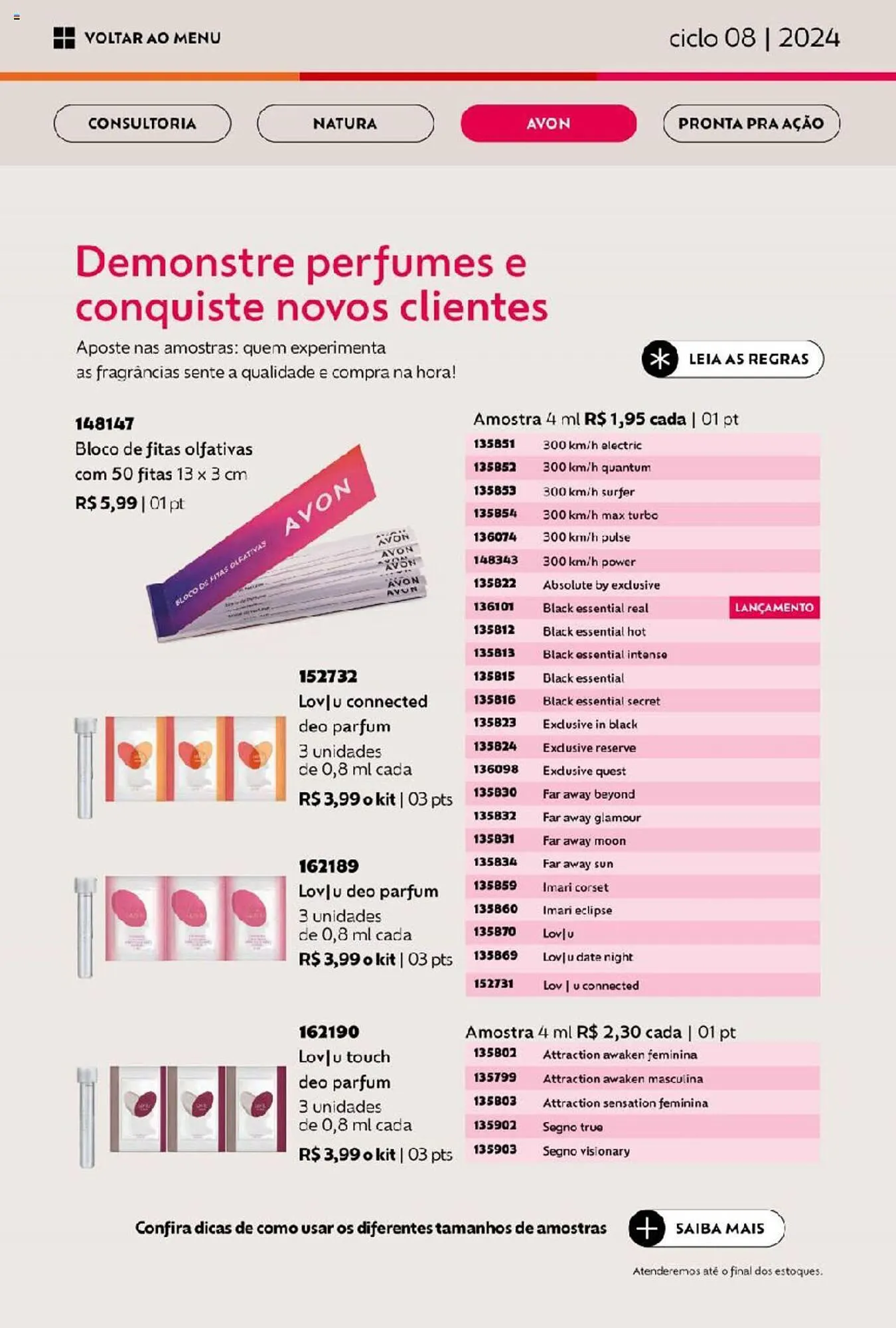 Encarte de Catálogo Avon 10 de abril até 8 de maio 2024 - Pagina 71