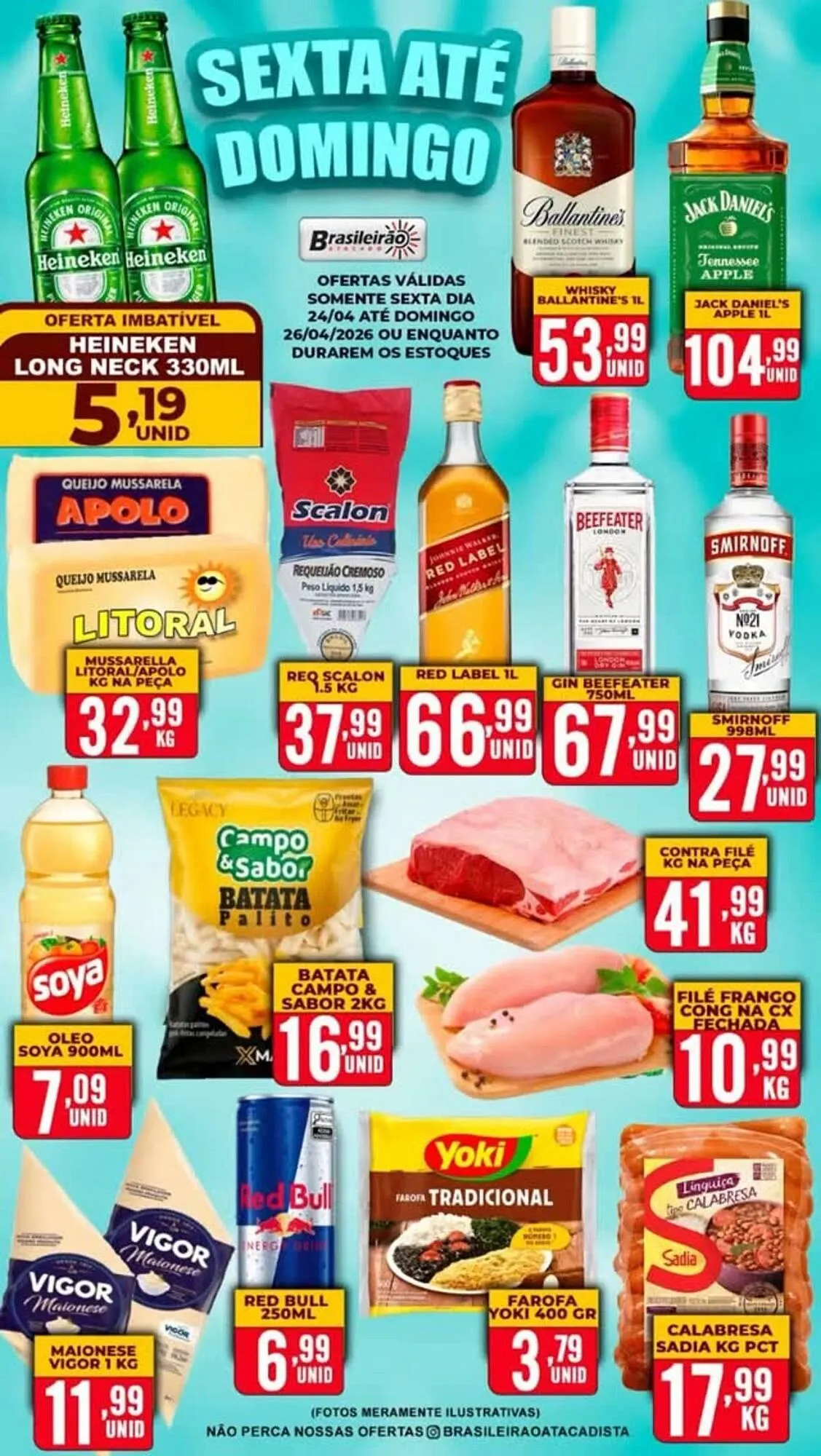 Encarte de Folheto Brasileirão Atacado 24 de abril até 26 de abril 2026 - Pagina 1