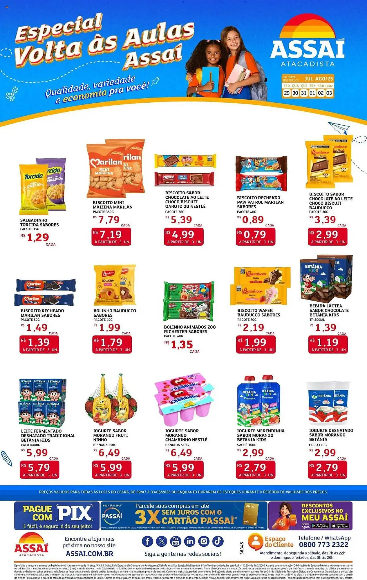Encarte de Catálogo Assaí Atacadista 29 de julho até 3 de agosto 2025 - Pagina 1