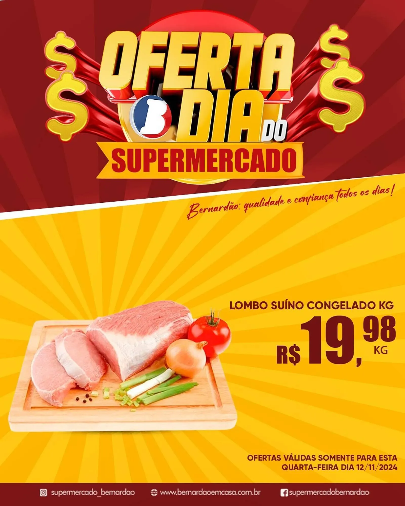 Encarte de Catálogo Supermercado Bernardão 12 de novembro até 12 de novembro 2025 - Pagina 1