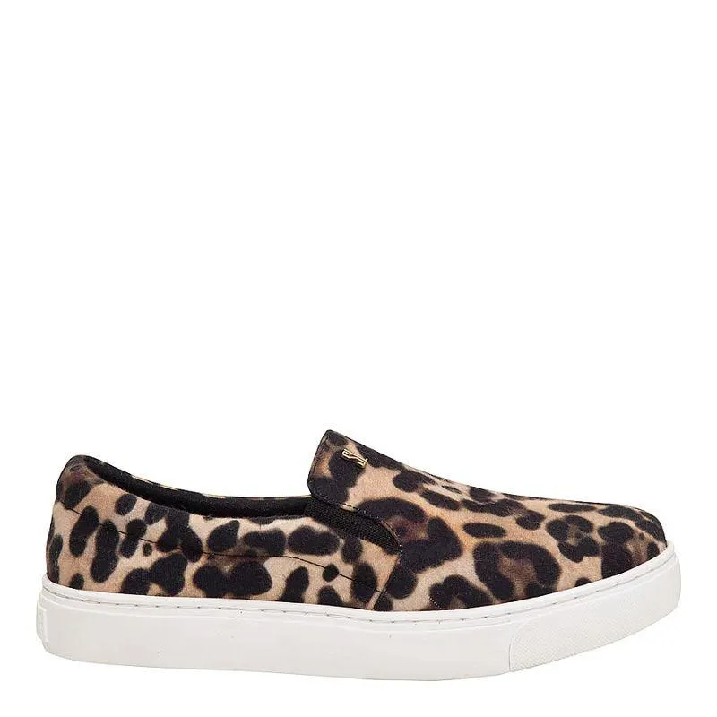 Tênis Slip On Aveludado Animal Print