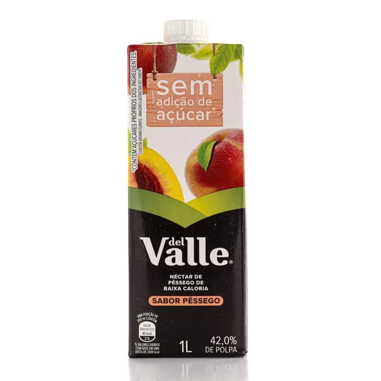 Néctar Del Valle Sem Açúcar Pêssego 1l
