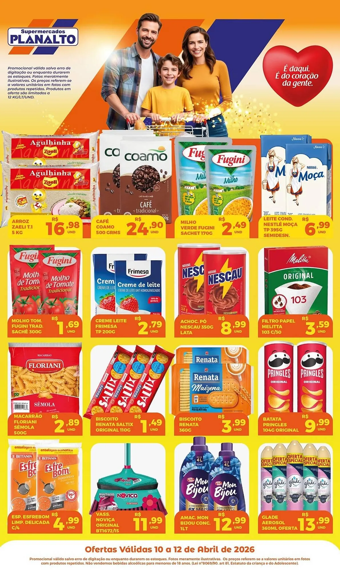 Encarte de Catálogo Supermercados Planalto 10 de abril até 12 de abril 2026 - Pagina 1