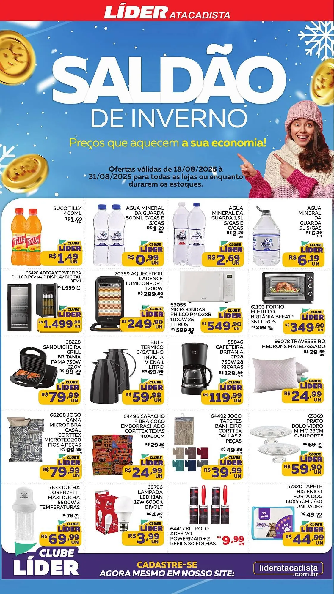 Encarte de Catálogo Lider Atacadista 18 de agosto até 31 de agosto 2025 - Pagina 1