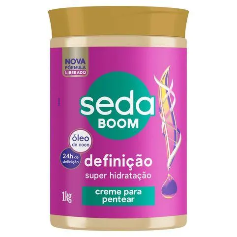Creme Para Pentear Seda Boom Definição 1kg