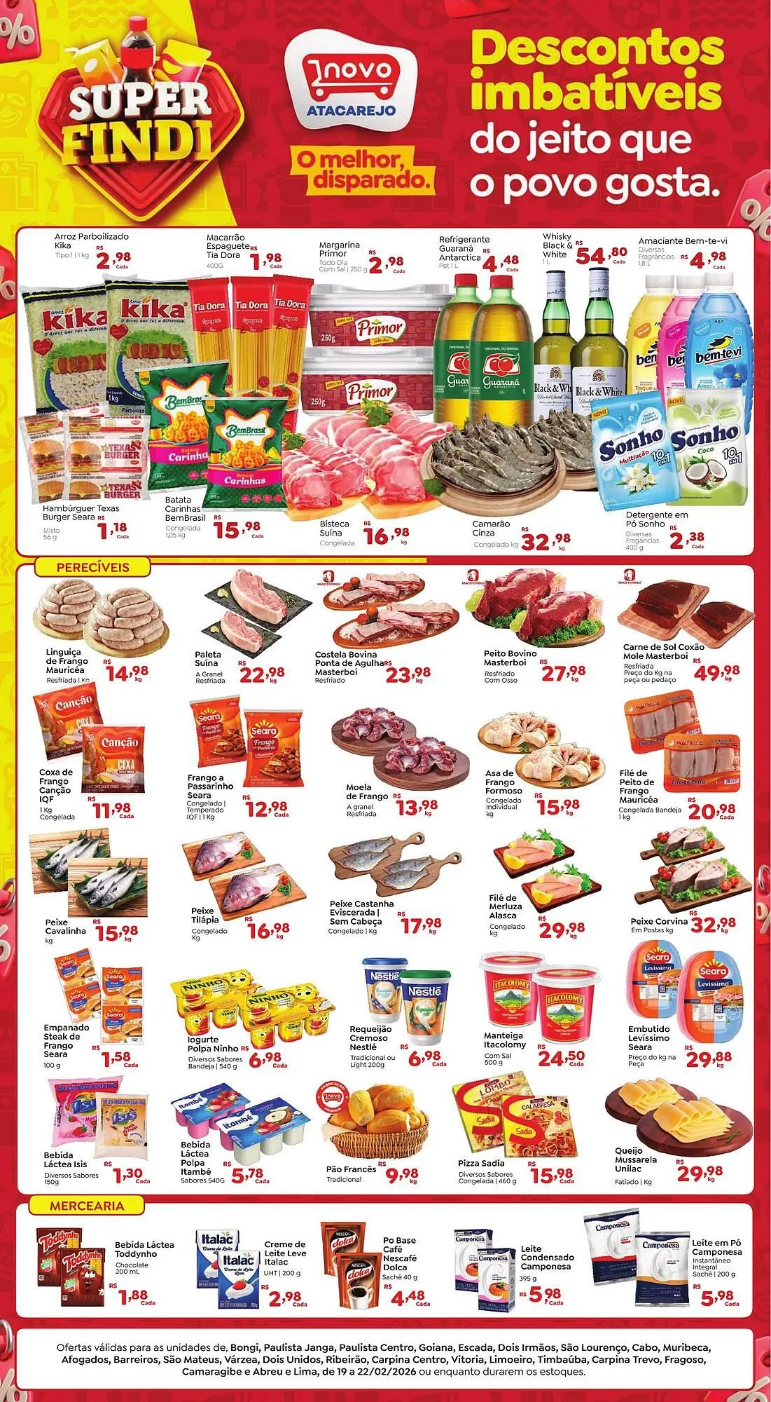 Encarte de Folheto Novo Atacarejo 19 de fevereiro até 22 de fevereiro 2026 - Pagina 1