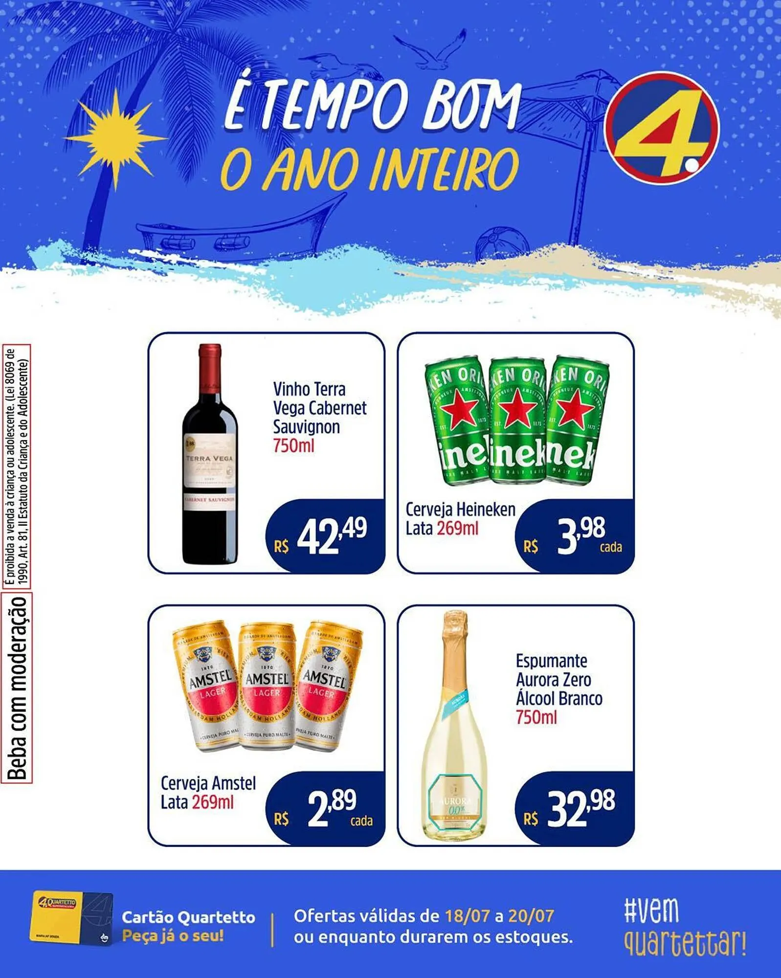 Encarte de Catálogo Quartetto Supermercados 18 de julho até 20 de julho 2025 - Pagina 4