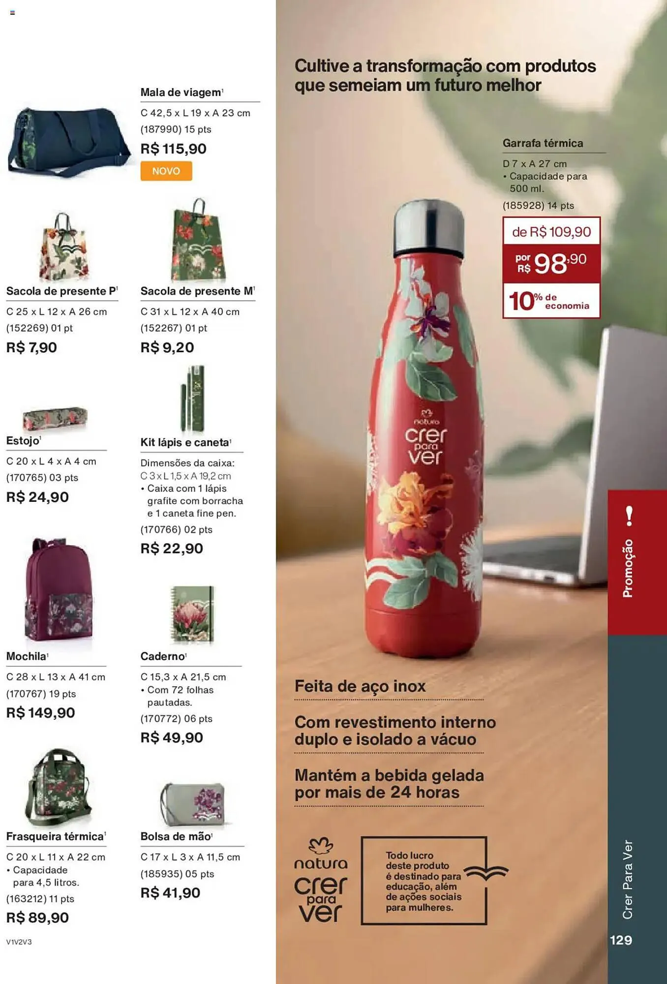 Encarte de Catálogo Natura 8 de julho até 5 de agosto 2025 - Pagina 129