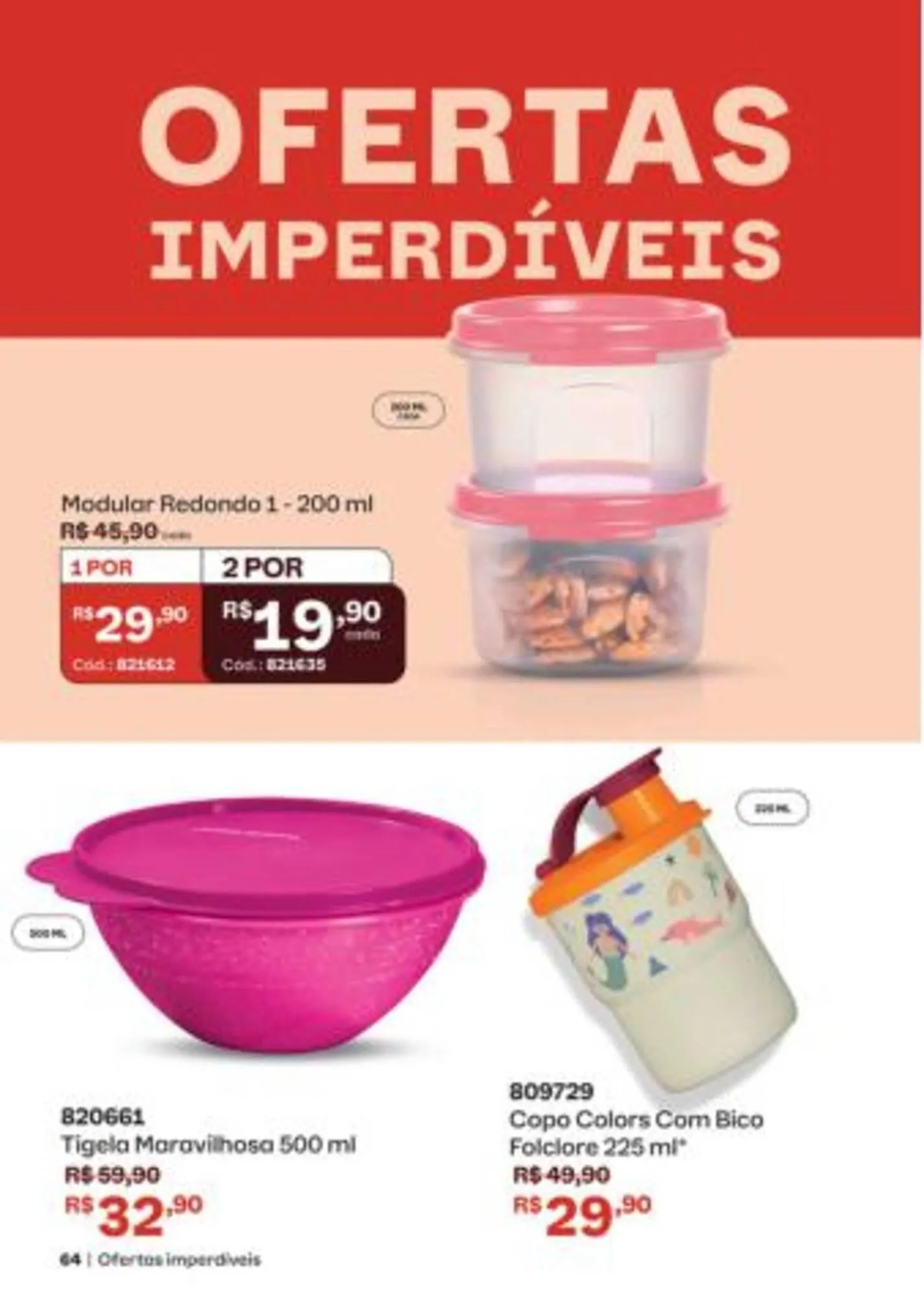 Encarte de Catálogo Tupperware 8 de maio até 30 de junho 2026 - Pagina 64