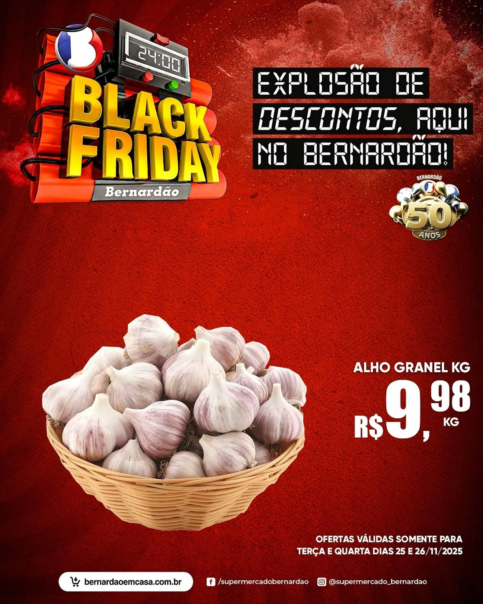 Encarte de Catálogo Supermercado Bernardão 25 de novembro até 26 de novembro 2025 - Pagina 1