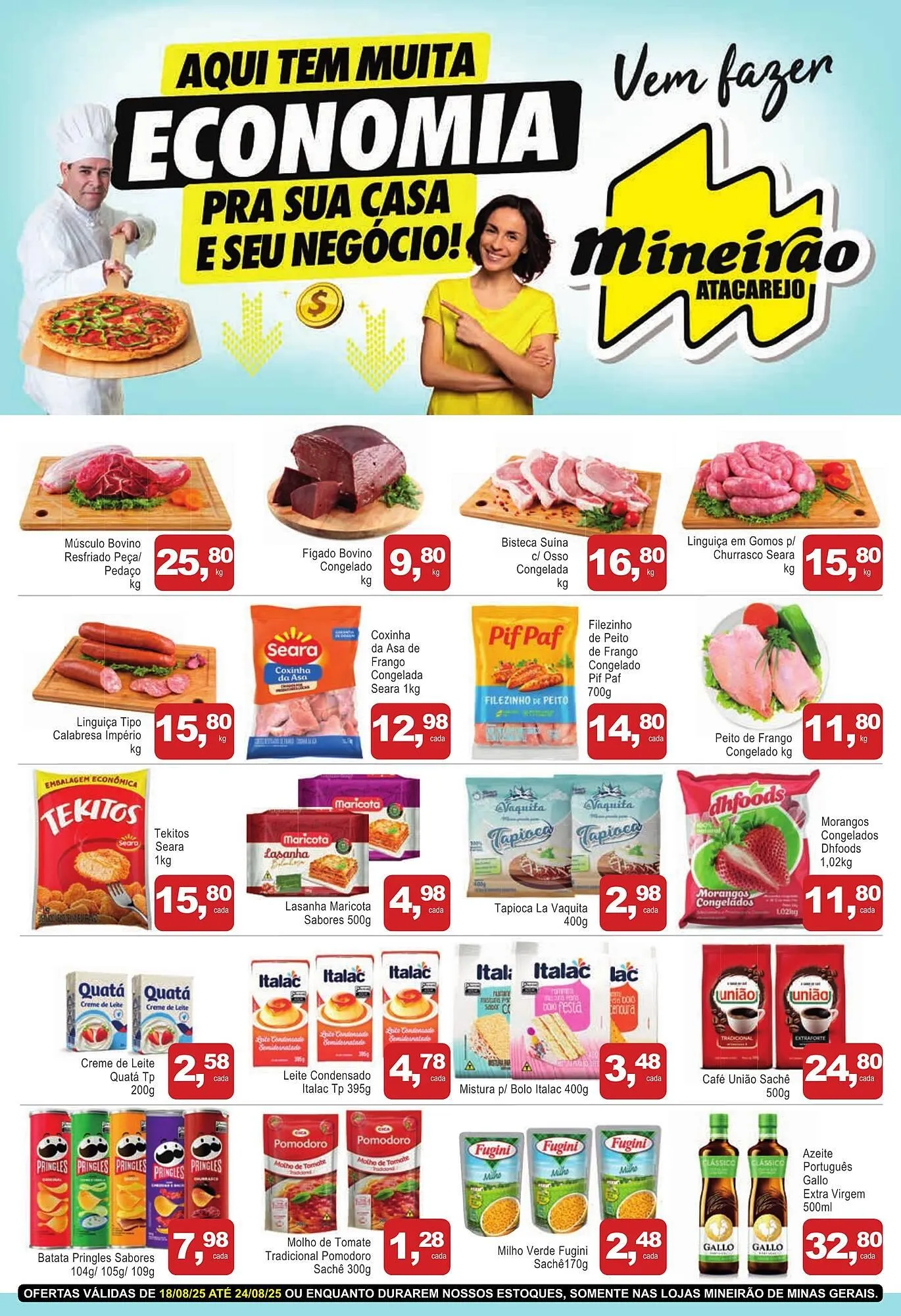 Encarte de Catálogo Mineirão Atacarejo 18 de agosto até 24 de agosto 2025 - Pagina 1