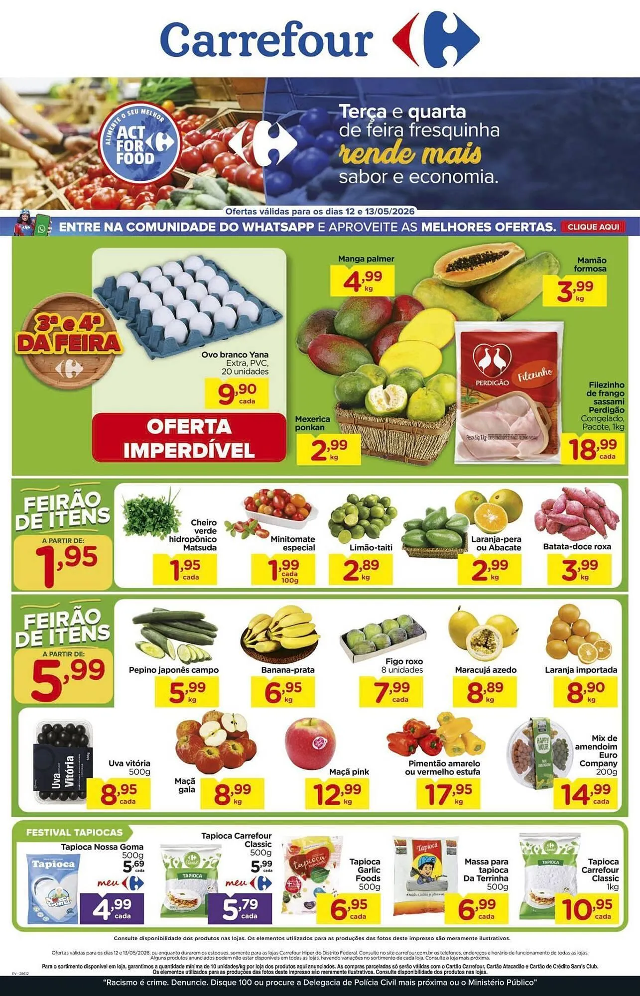 Encarte de Folheto Carrefour 12 de maio até 13 de maio 2026 - Pagina 1