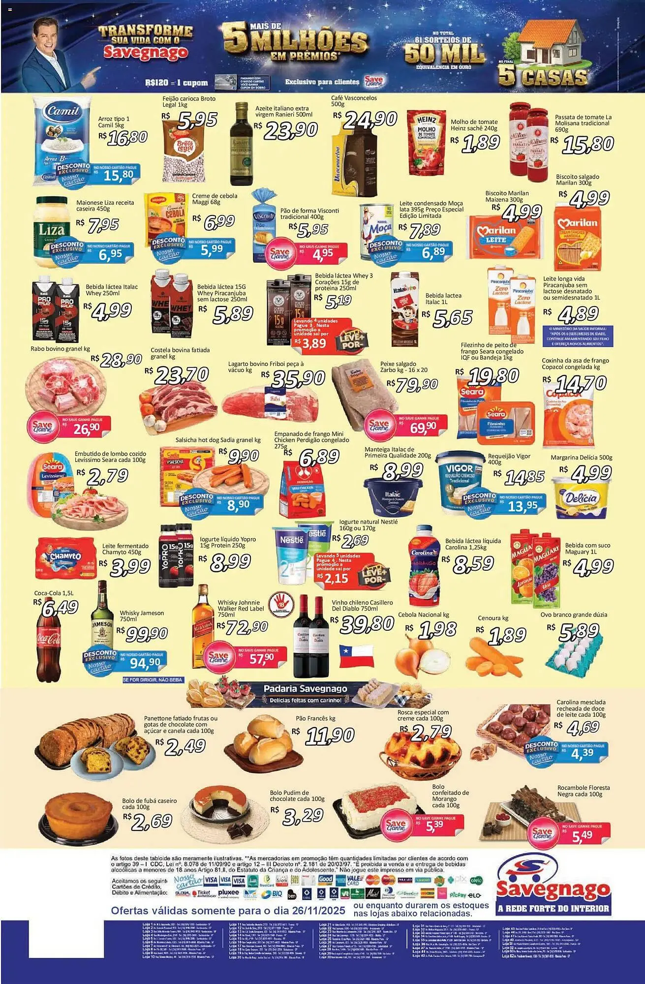 Encarte de Catálogo Supermercados Savegnago 26 de novembro até 27 de novembro 2025 - Pagina 2