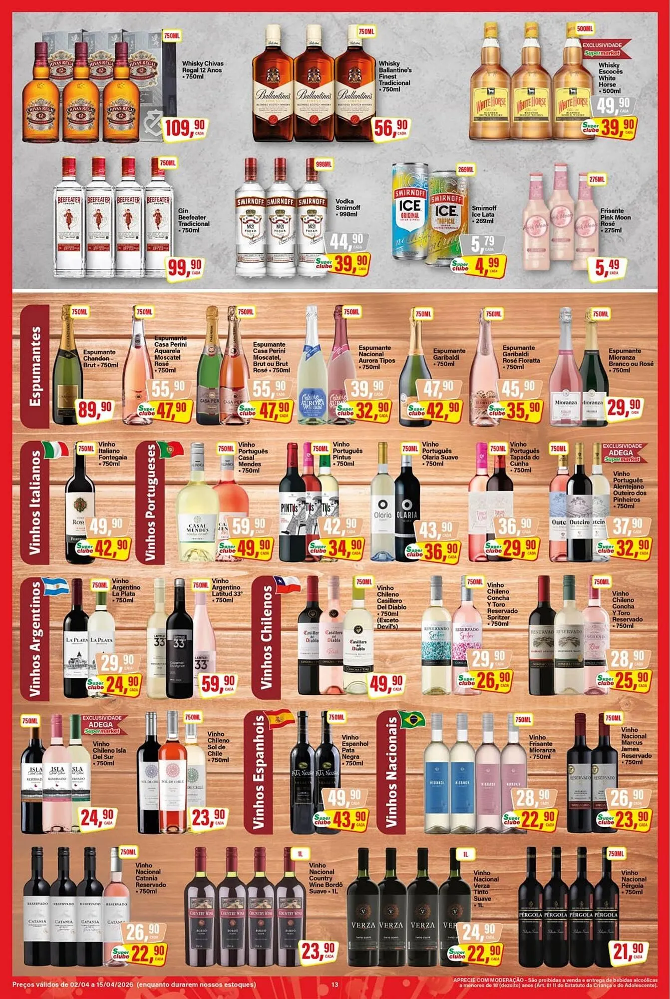 Encarte de Encarte Rede Supermarket 9 de abril até 15 de abril 2026 - Pagina 13