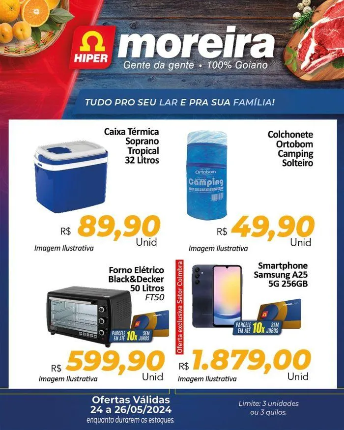Encarte de Ofertas Hiper Moreira 24 de maio até 26 de maio 2024 - Pagina 6