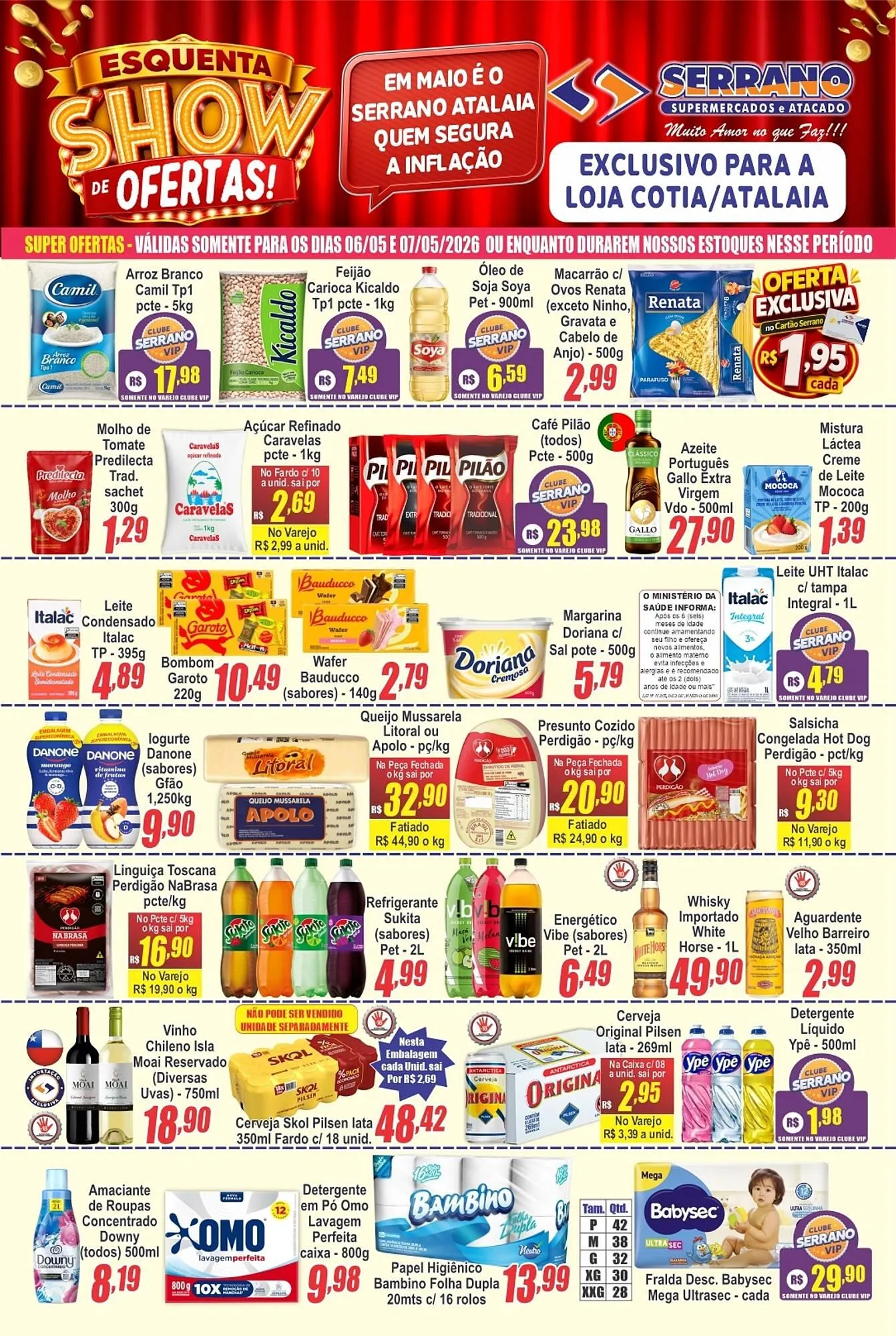 Encarte de Catálogo Serrano Supermercado 6 de maio até 12 de maio 2026 - Pagina 1