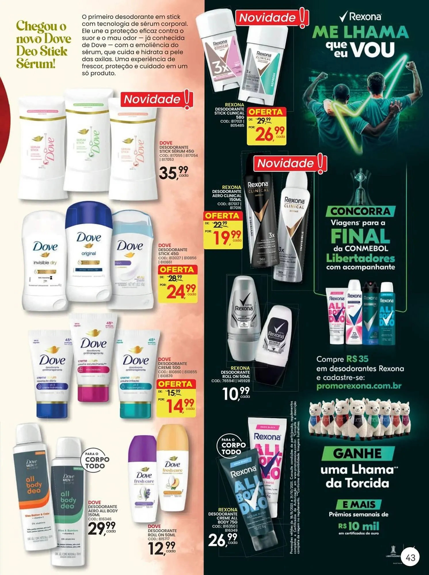 Encarte de Folheto Lojas Rede 30 de setembro até 2 de novembro 2025 - Pagina 43