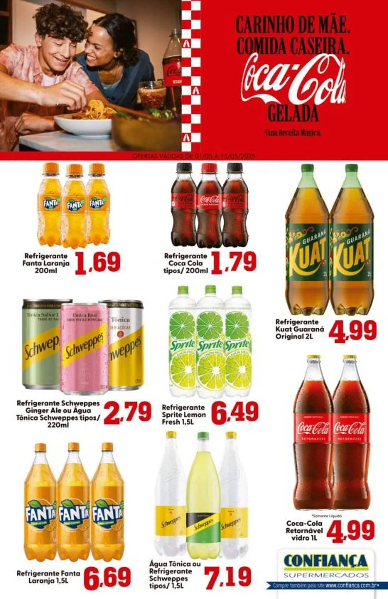 Encarte de Catálogo Confiança Supermercados 1 de maio até 15 de maio 2025 - Pagina 1