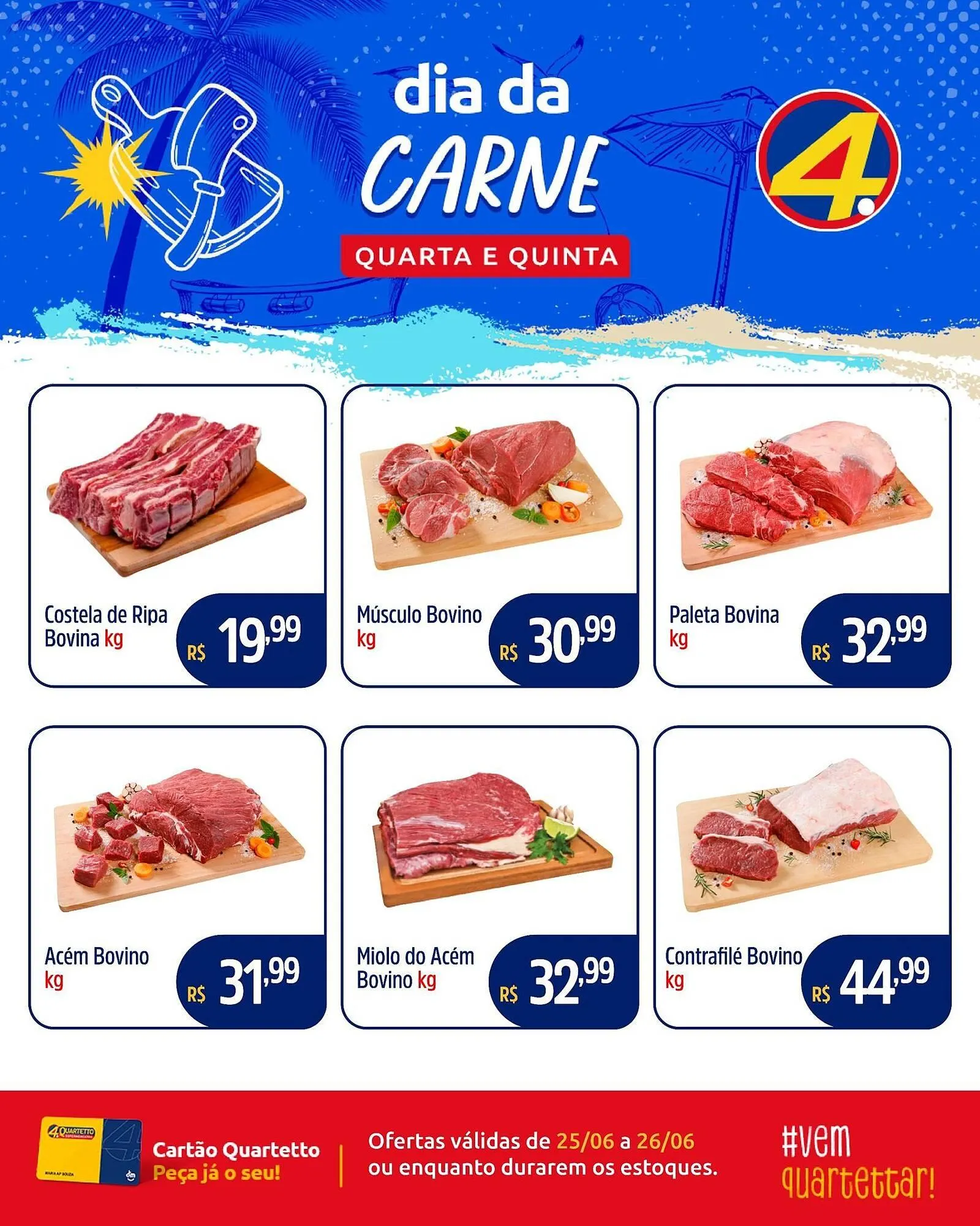 Encarte de Catálogo Quartetto Supermercados 25 de junho até 26 de junho 2025 - Pagina 1