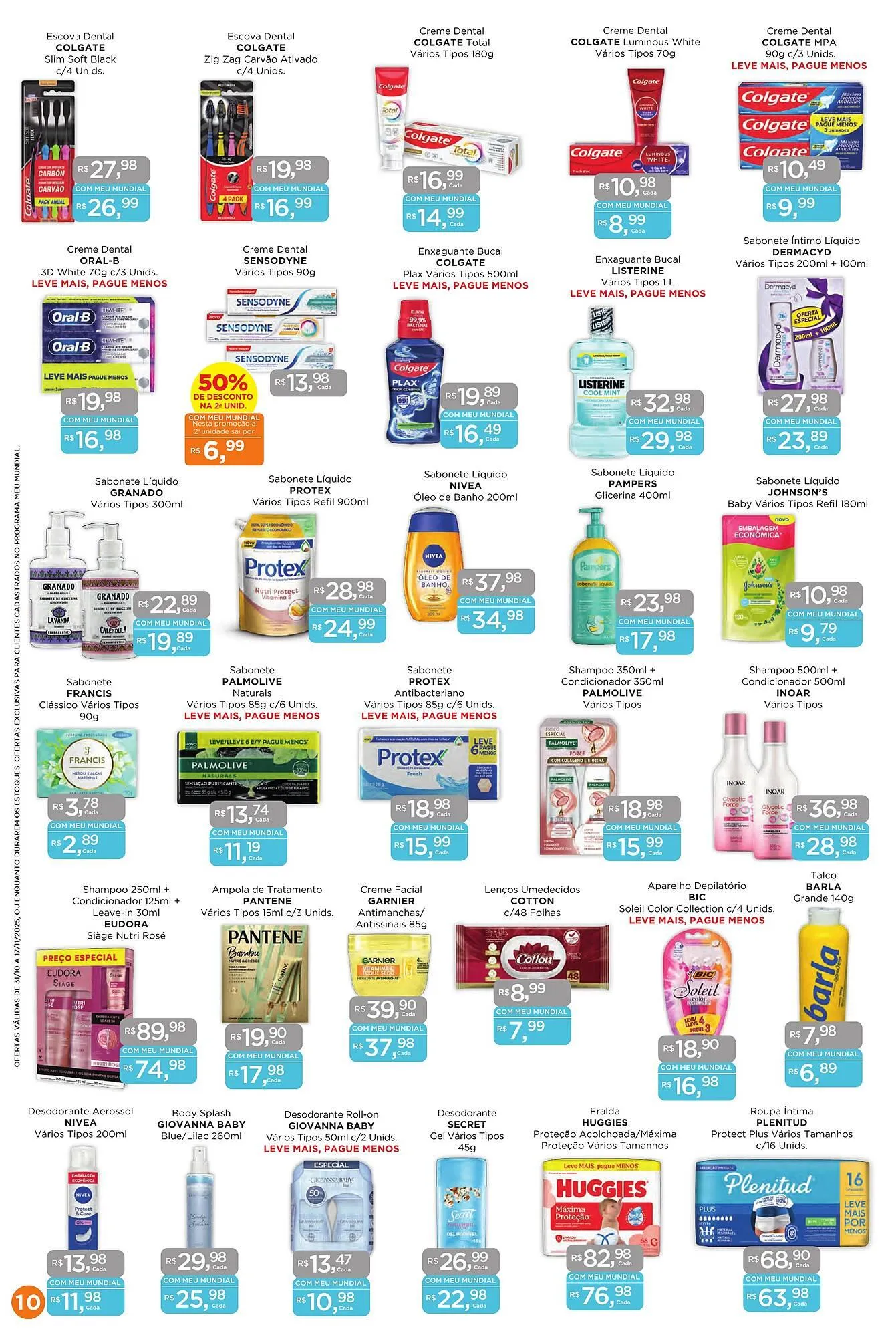 Encarte de Encarte Supermercados Mundial 31 de outubro até 17 de novembro 2025 - Pagina 10