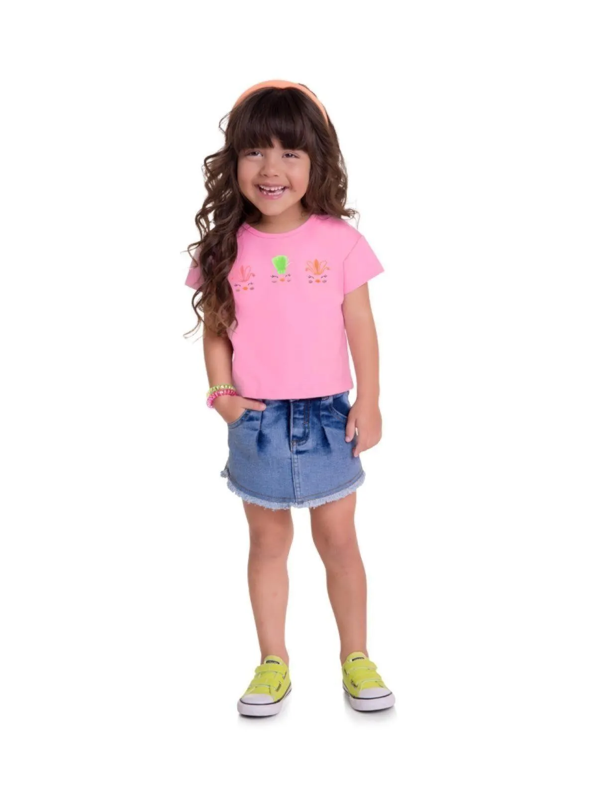 Blusa Infantil Menina Kyly Rosa