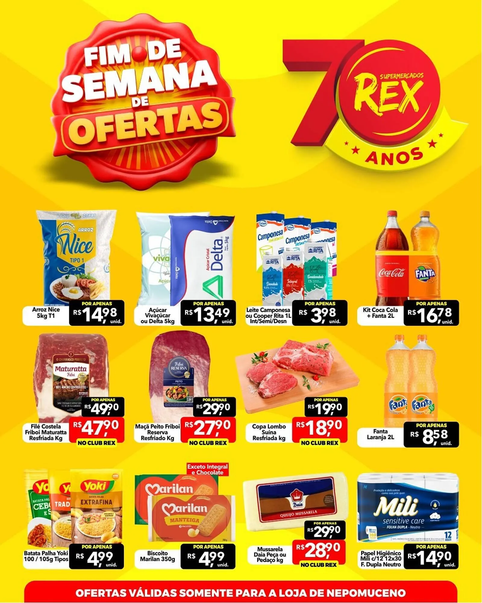 Encarte de Catálogo Supermercados Rex 3 de outubro até 6 de outubro 2025 - Pagina 1