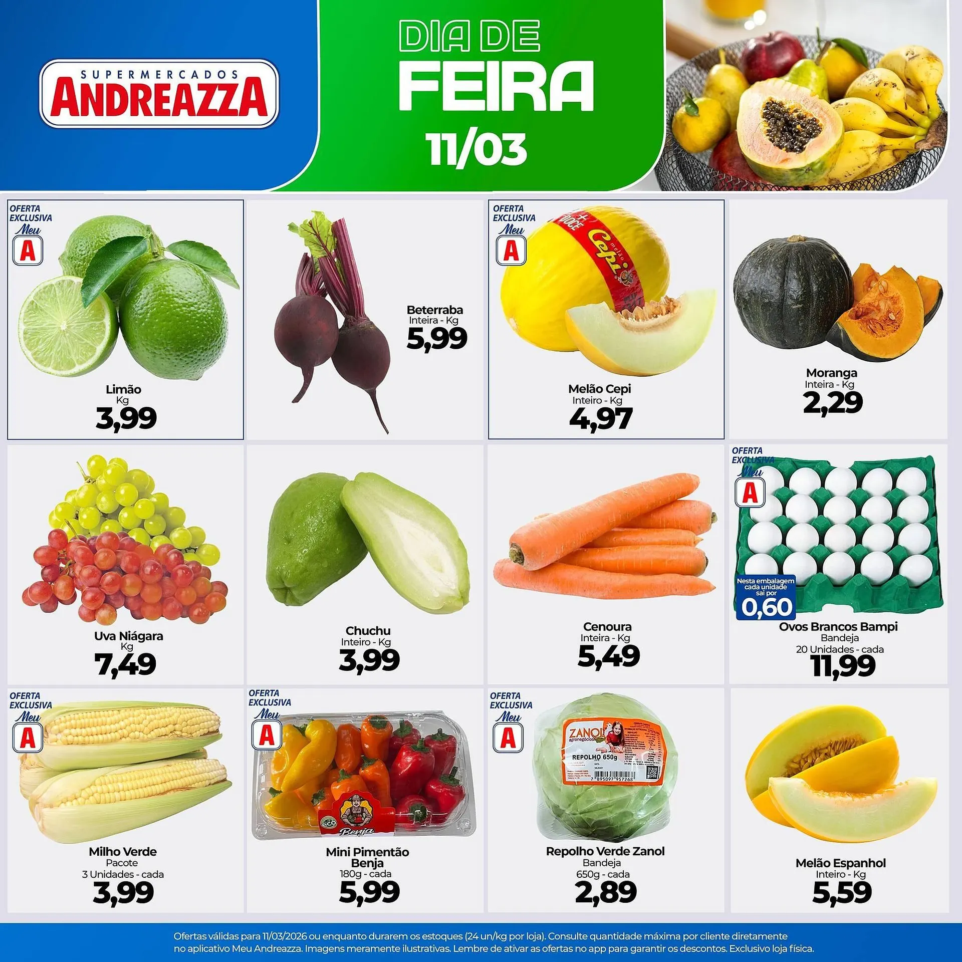 Encarte de Catálogo Supermercados Andreazza 11 de março até 11 de março 2026 - Pagina 2