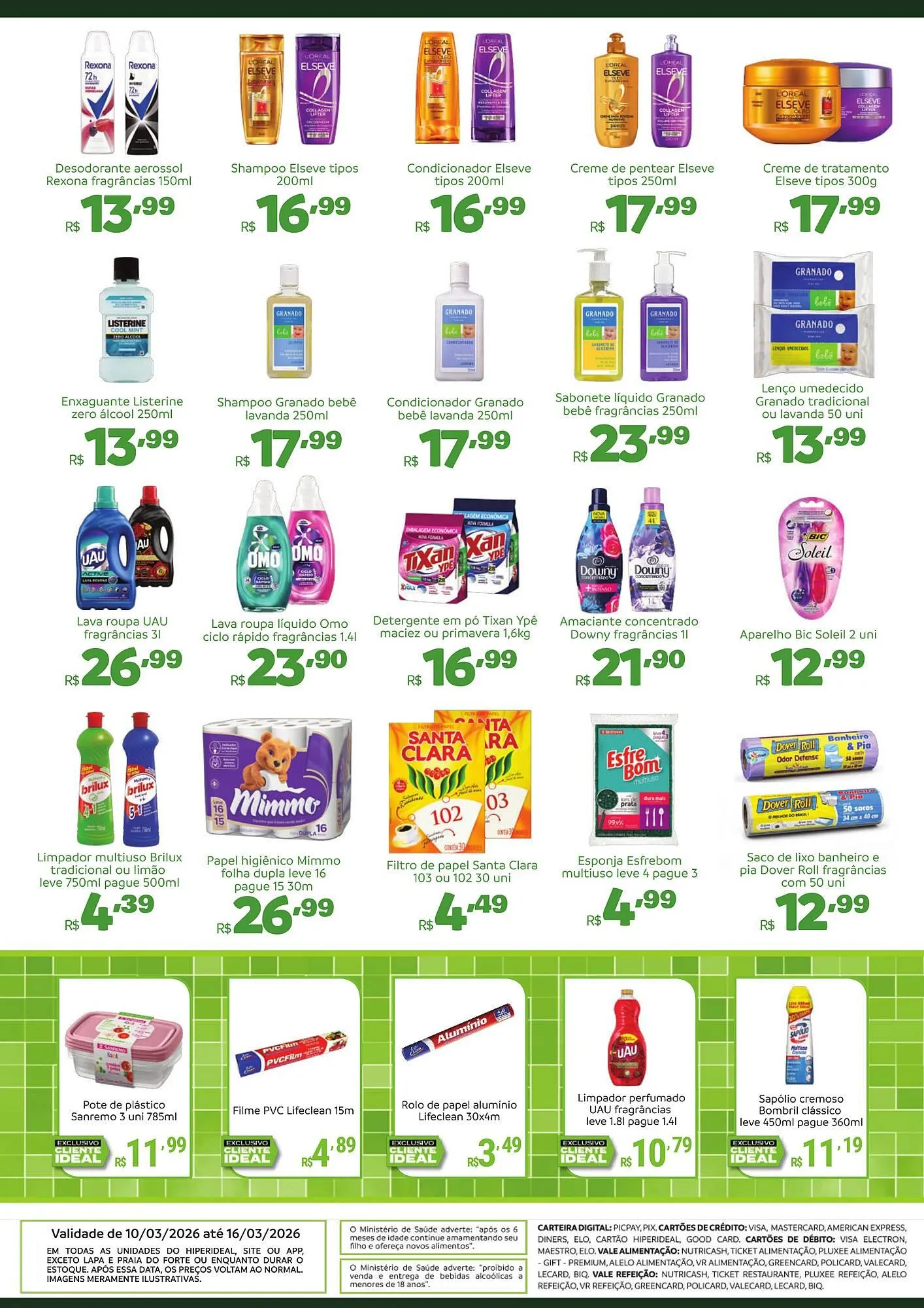 Encarte de Catálogo Hiperideal Supermercados 10 de março até 16 de março 2026 - Pagina 4