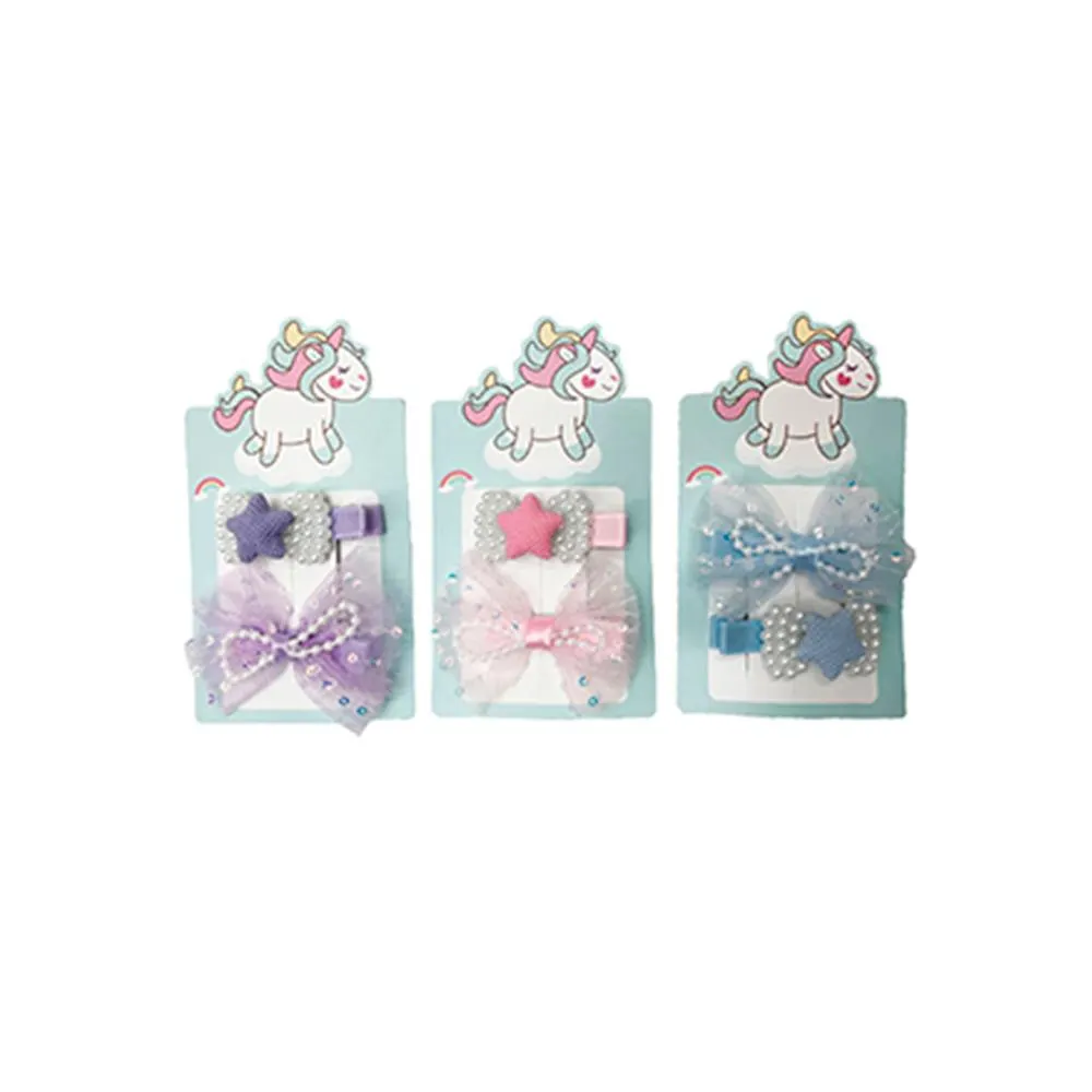 Kit Elásticos para Cabelo Menininha Poliéster Sortido 2 Peças 3x4x1,5cm LM2830 - honeyhome