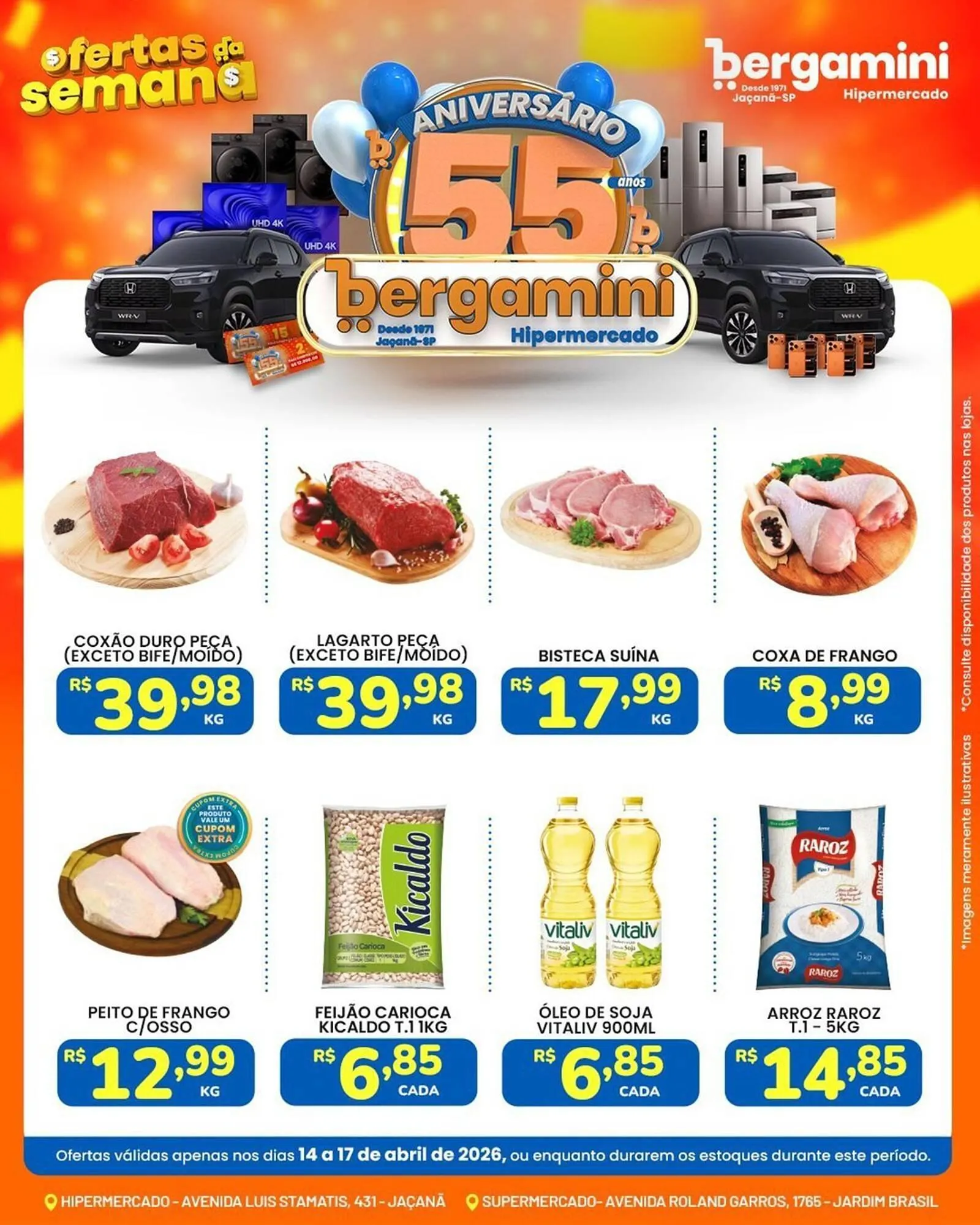 Encarte de Catálogo Supermercado Bergamini 14 de abril até 17 de abril 2026 - Pagina 1