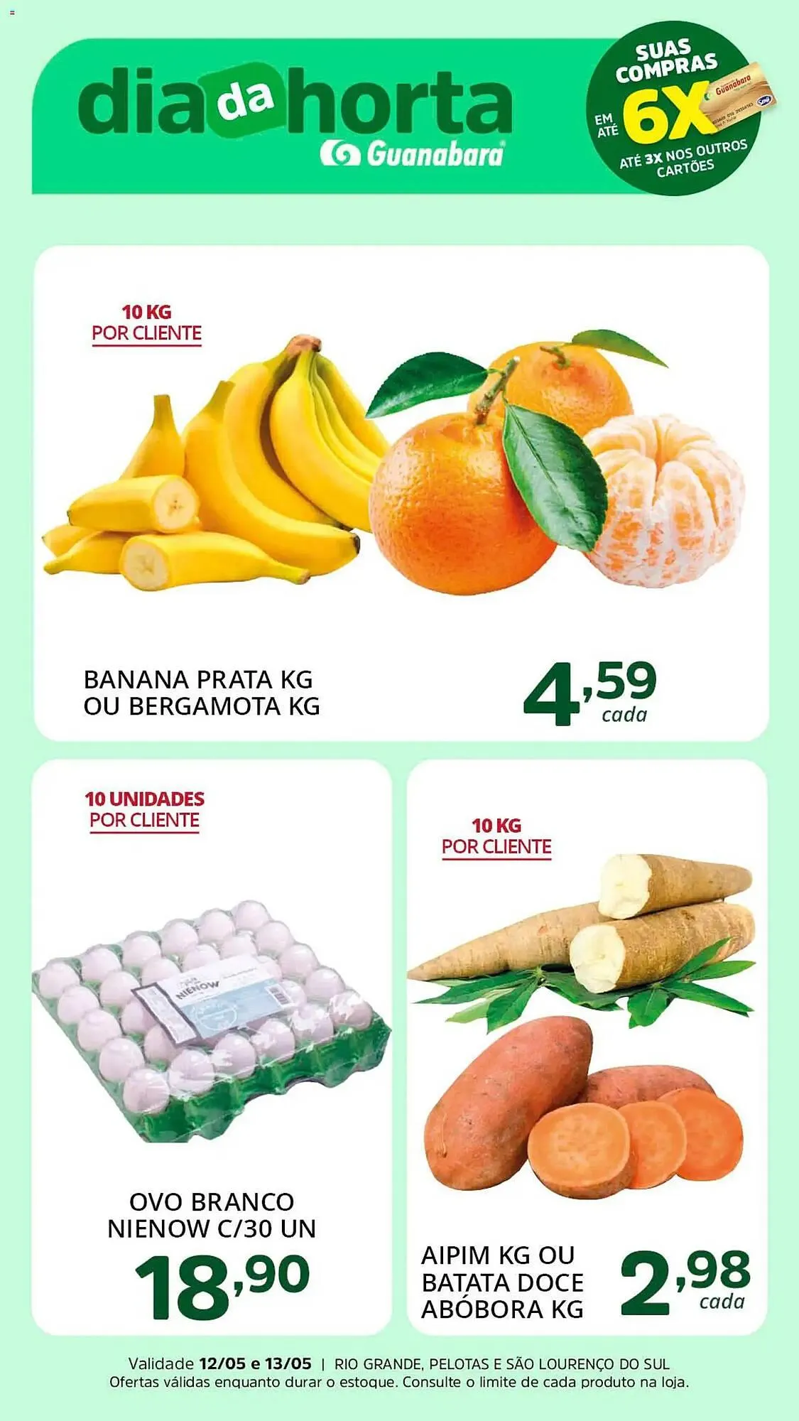 Encarte de Encarte Supermercados Guanabara 12 de maio até 13 de maio 2026 - Pagina 1
