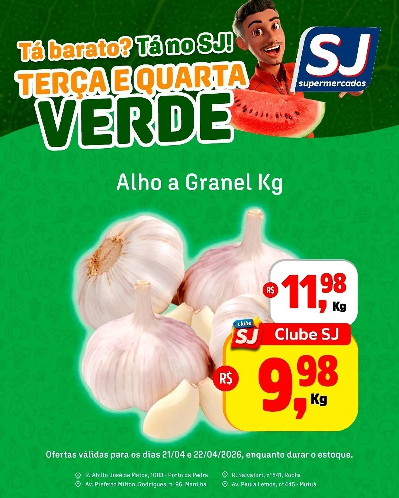 Encarte de Encarte Sj Supermercados 21 de abril até 22 de abril 2026 - Pagina 1