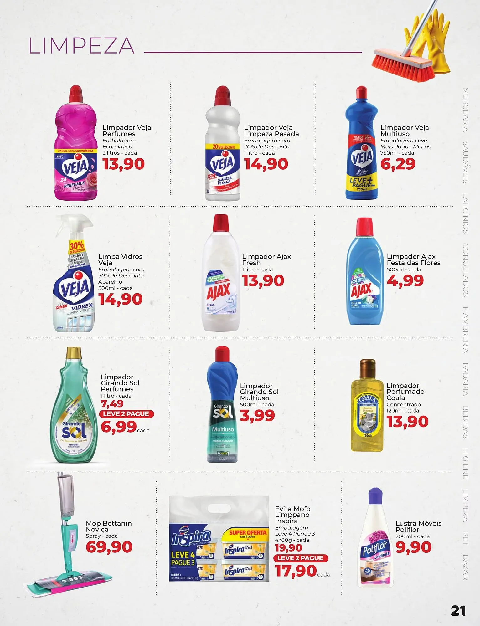 Encarte de Catálogo Supermercados Andreazza 16 de julho até 19 de julho 2025 - Pagina 21